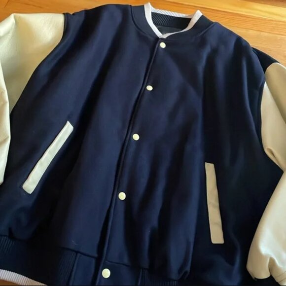 Wool / Leather Bomber - Picture 4 of 6